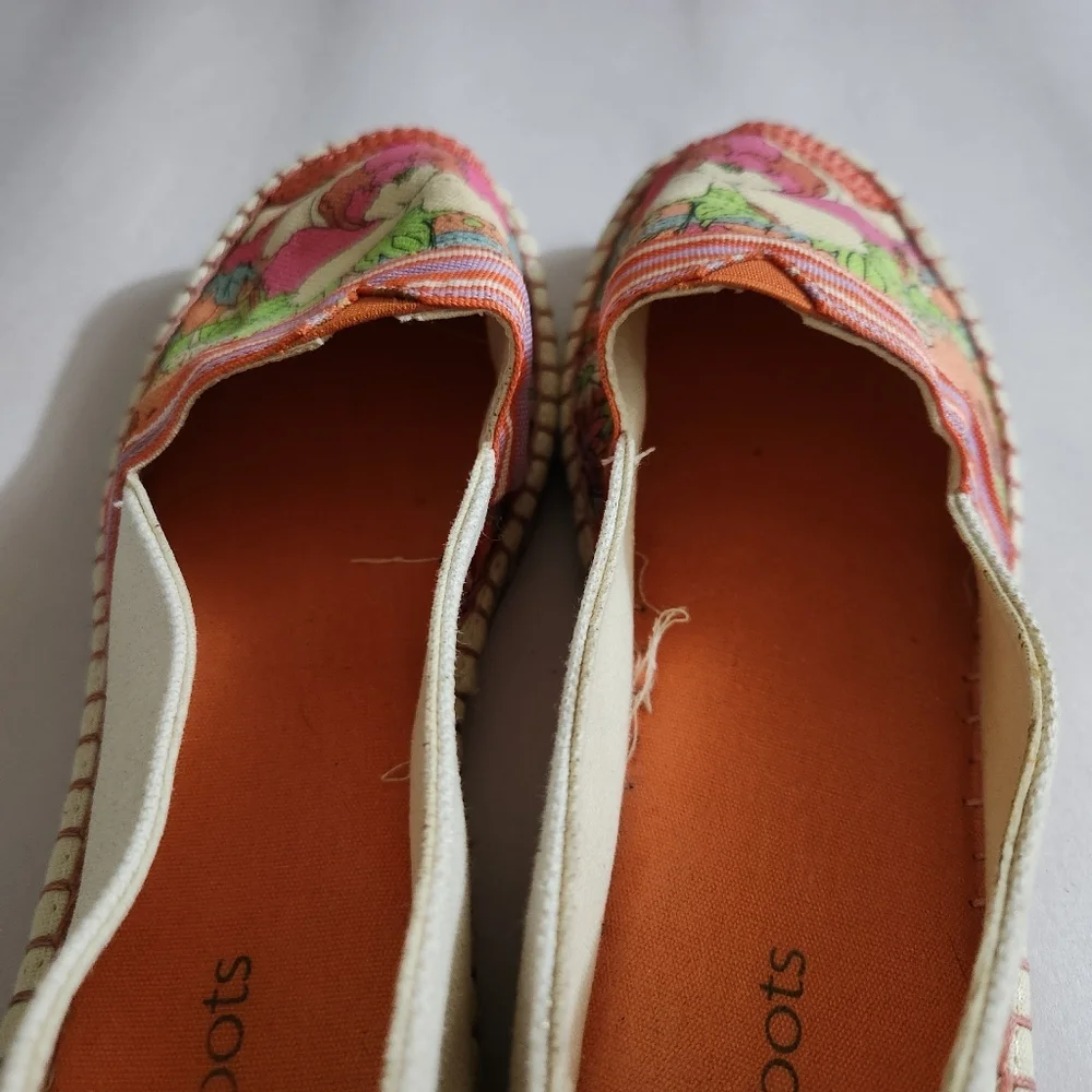 Sakroots Shoes Ella Color Block Espadrille Slip-On Flats